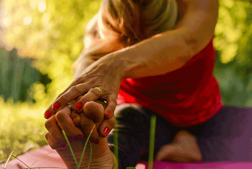 stretching